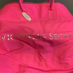 Victoria's Secret Large Pink Tote with Zipper
